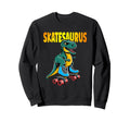 Skate Dinosaurs Roller Skating Sweatshirt - Unique Graphic for Adults - T-Shirt, Sweatshirt, Hoodie