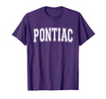 Pontiac Mi Michigan Usa Sports Varsity T-Shirt - Graphic Print for Adults - T-Shirt, Sweatshirt, Hoodie