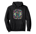 Lift Heavy Stay Barbell 90S Memphis Hoodie - Fun Novelty Design Men Women - T-Shirt, Sweatshirt, Hoodie
