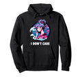 Aesthetic Vaporwave Sad Face Hoodie - Fun Novelty Design for Adults - T-Shirt, Sweatshirt, Hoodie
