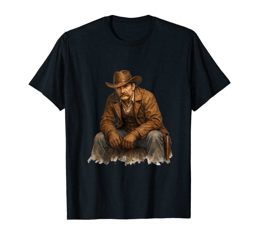 Western Cowboy Heritage Illustration T-Shirt - Streetwear Style Men Women - T-Shirt, Sweatshirt, Hoodie