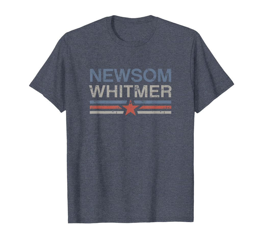 Newsom Whitmer 2024 2028 Stripe T-Shirt - Aesthetic Graphic for Adults - T-Shirt, Sweatshirt, Hoodie