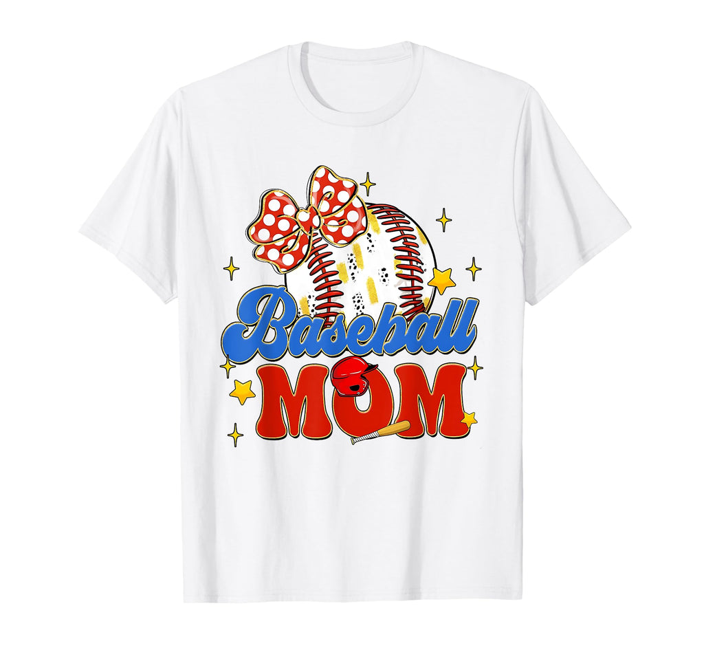Baseball Mom Coquette Bow Game Day T-Shirt - Streetwear Style Men Women - T-Shirt, Sweatshirt, Hoodie
