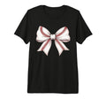 Baseball Bow Funny Baseball Mom Mama T-Shirt - Unique Graphic Men Women - T-Shirt, Sweatshirt, Hoodie