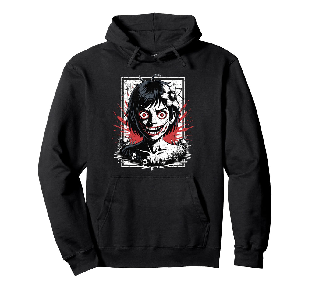 Japanese Horror Anime Manga Japan Y2K Hoodie - Fun Novelty Design Unisex - T-Shirt, Sweatshirt, Hoodie