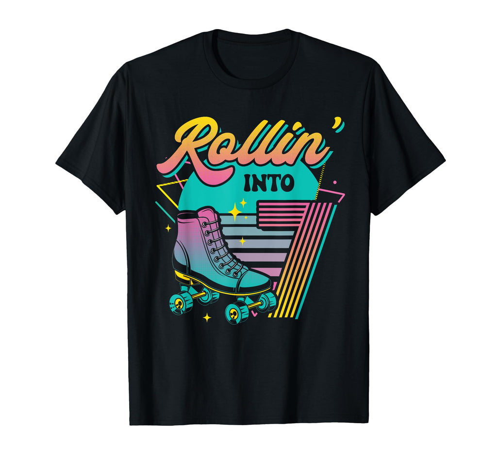 Roller Skate 7Th Birthday Party T-Shirt - Trendy Graphic for Adults - T-Shirt, Sweatshirt, Hoodie