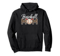 Baseball Mom Mother Leopard Baseball Hoodie - Minimalist Print Unisex - T-Shirt, Sweatshirt, Hoodie