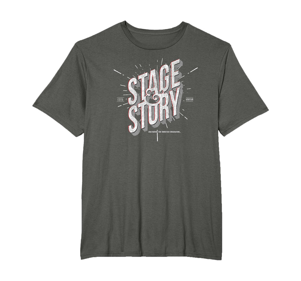 Stage Story Distressed T-Shirt - Fun Novelty Design Unisex - T-Shirt, Sweatshirt, Hoodie