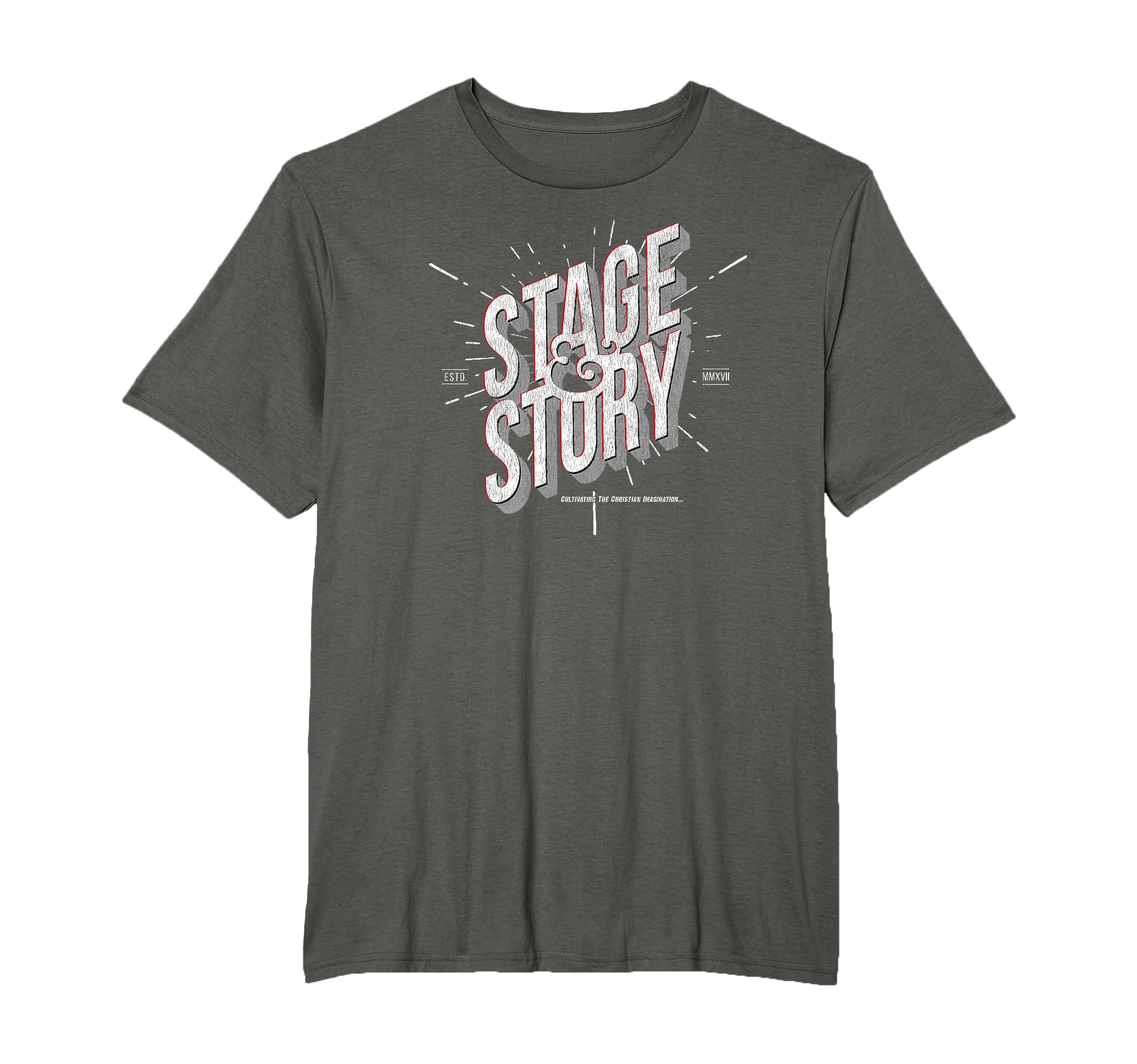 Stage Story Distressed T-Shirt - Fun Novelty Design Unisex - T-Shirt, Sweatshirt, Hoodie