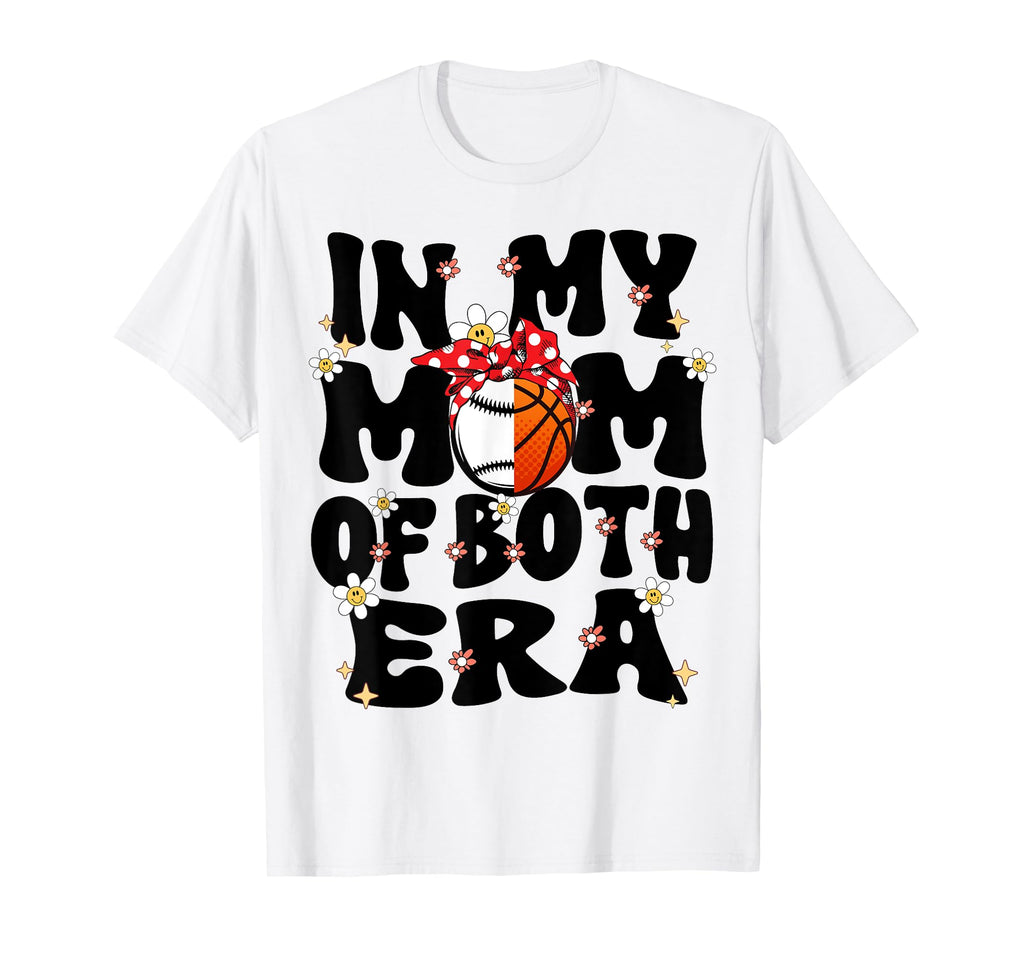 My Mom Both Era Groovy Baseball T-Shirt - Aesthetic Graphic for Adults - T-Shirt, Sweatshirt, Hoodie