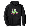 Roller Skates Stars Green Roller Hoodie - Unique Graphic Unisex - T-Shirt, Sweatshirt, Hoodie