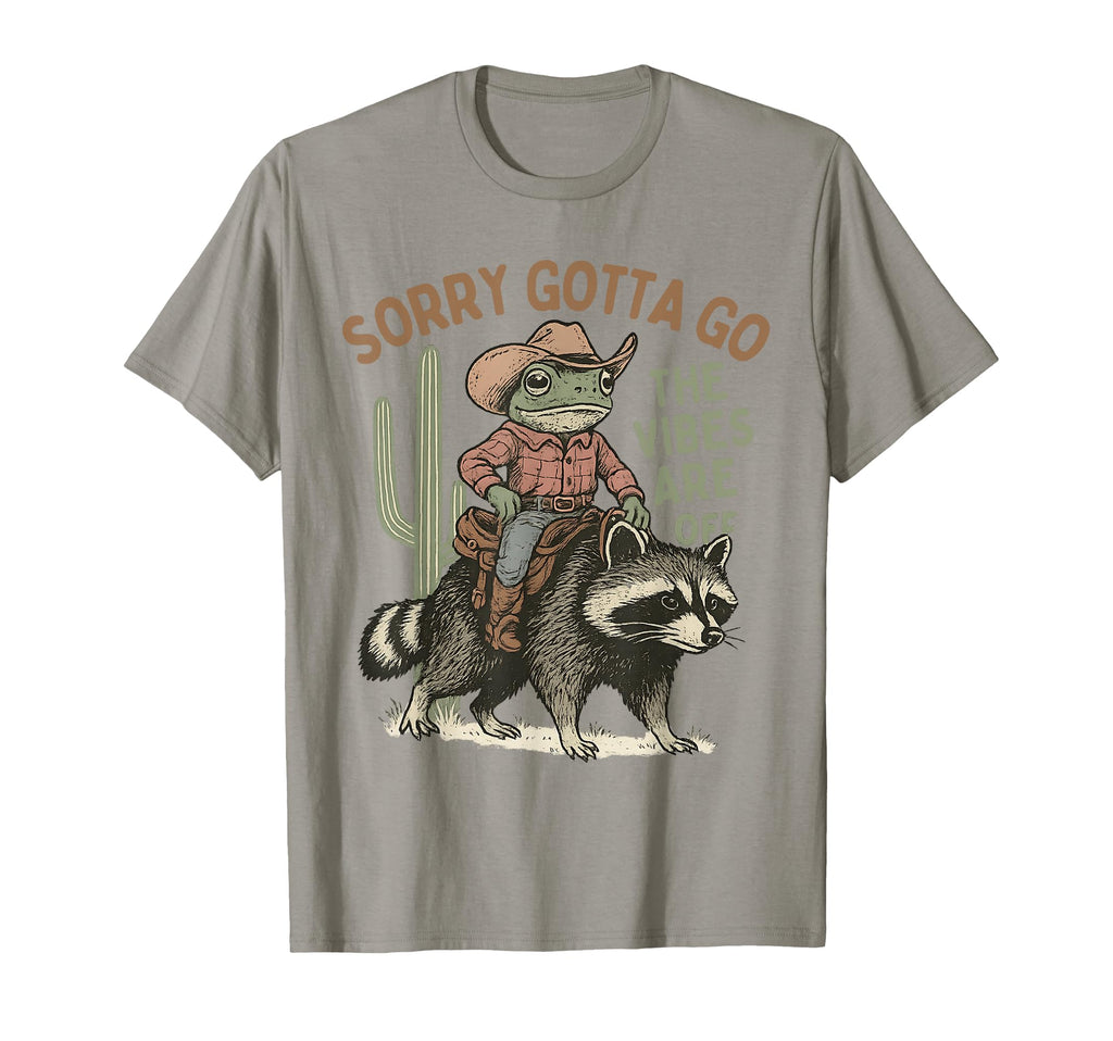 Sorry Gotta Go Vibes Are Off Funny T-Shirt - Minimalist Print Men Women - T-Shirt, Sweatshirt, Hoodie