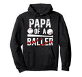 Papa Baller Baseball Papa Baseball Hoodie - Trendy Graphic Men Women - T-Shirt, Sweatshirt, Hoodie