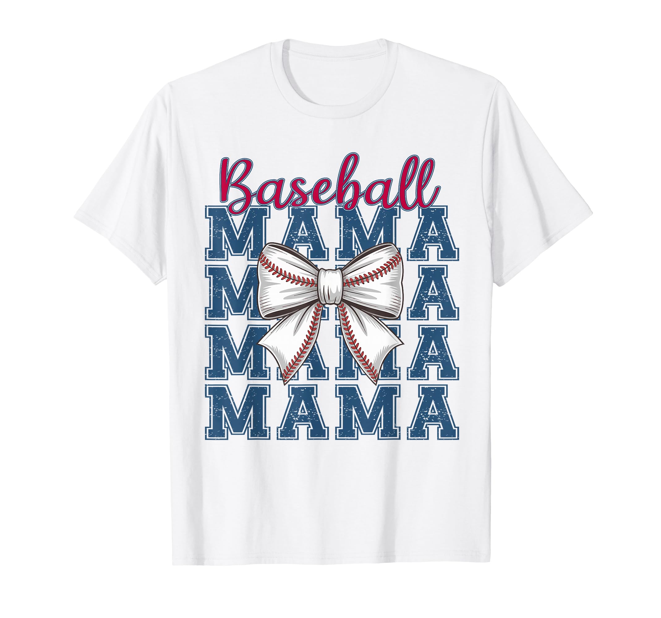 Baseball Mama Coquette Bow Mom Mothers T-Shirt - Trendy Graphic Men Women - T-Shirt, Sweatshirt, Hoodie