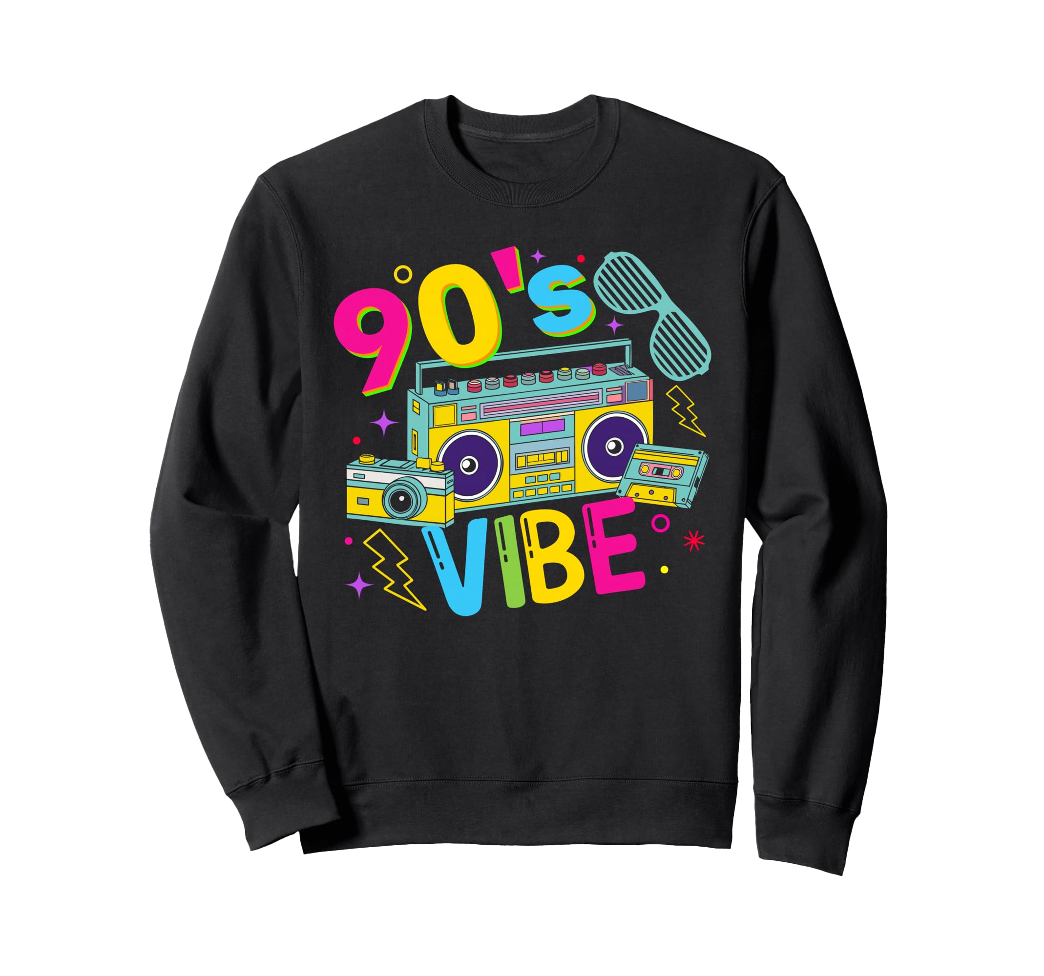 90S Vibe Cassette Tape Sweatshirt - Fun Novelty Design for Adults - T-Shirt, Sweatshirt, Hoodie