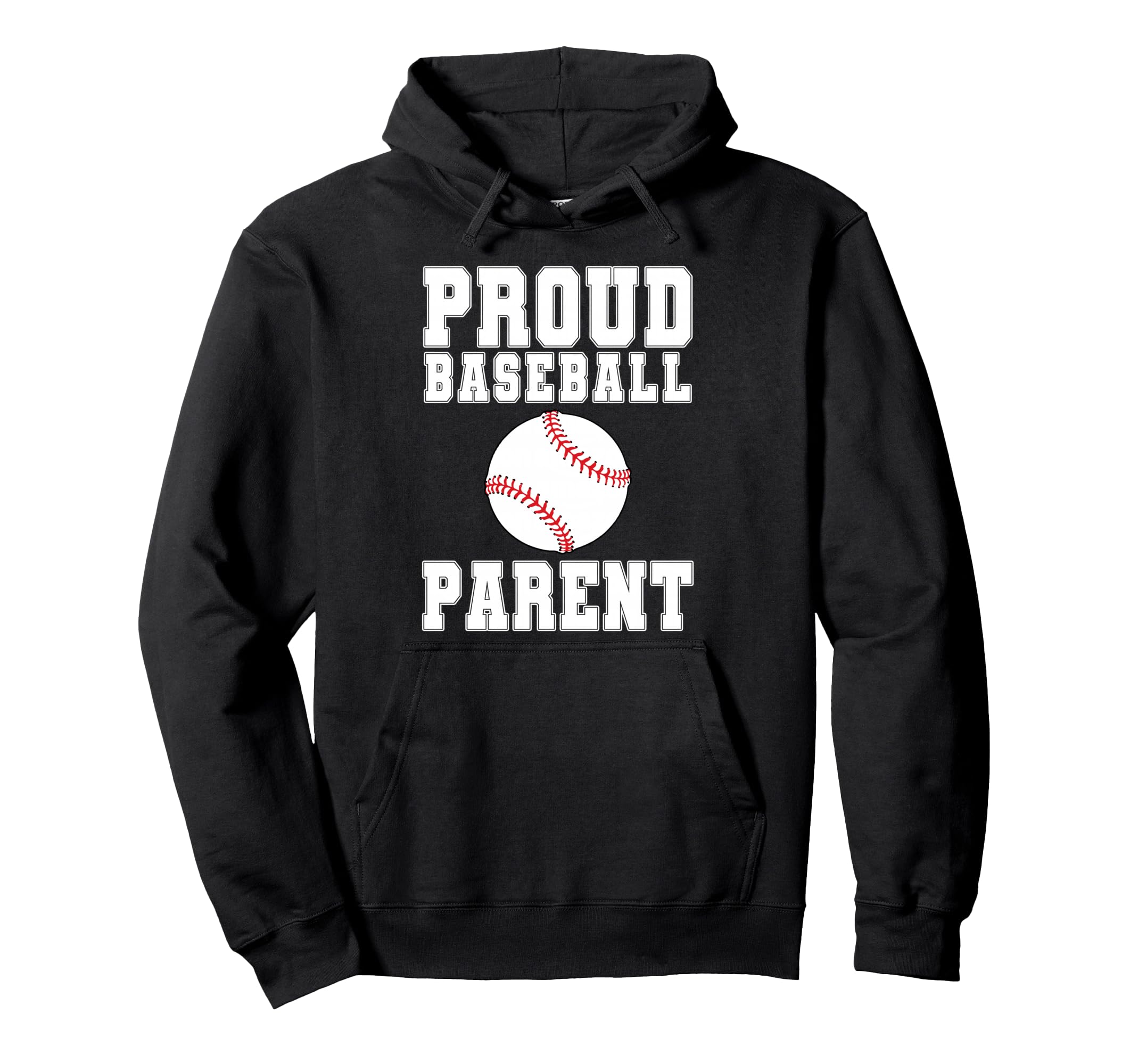 Proud Baseball Parent Game Day Sports Family Hoodie - Graphic Print Unisex - T-Shirt, Sweatshirt, Hoodie