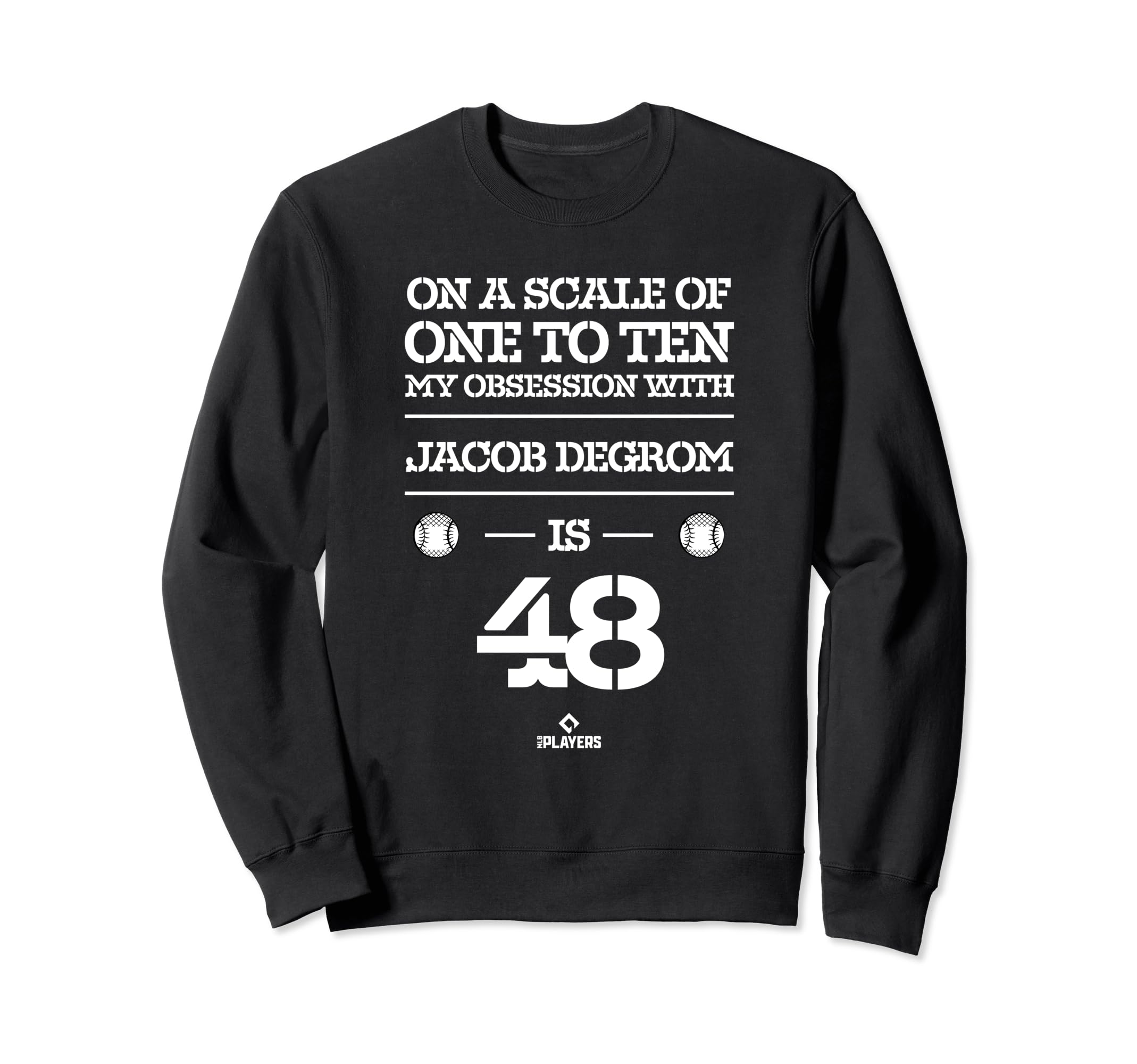 Jacob Degrom Obsession Mlbpa New Sweatshirt - Novelty Apparel for Adults - T-Shirt, Sweatshirt, Hoodie