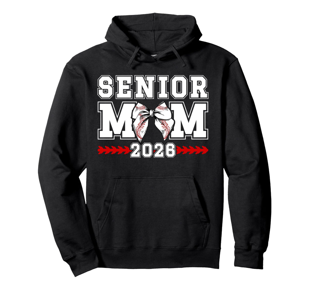 Baseball Senior Mom 2026 Baseball Player Hoodie - Minimalist Print Unisex - T-Shirt, Sweatshirt, Hoodie