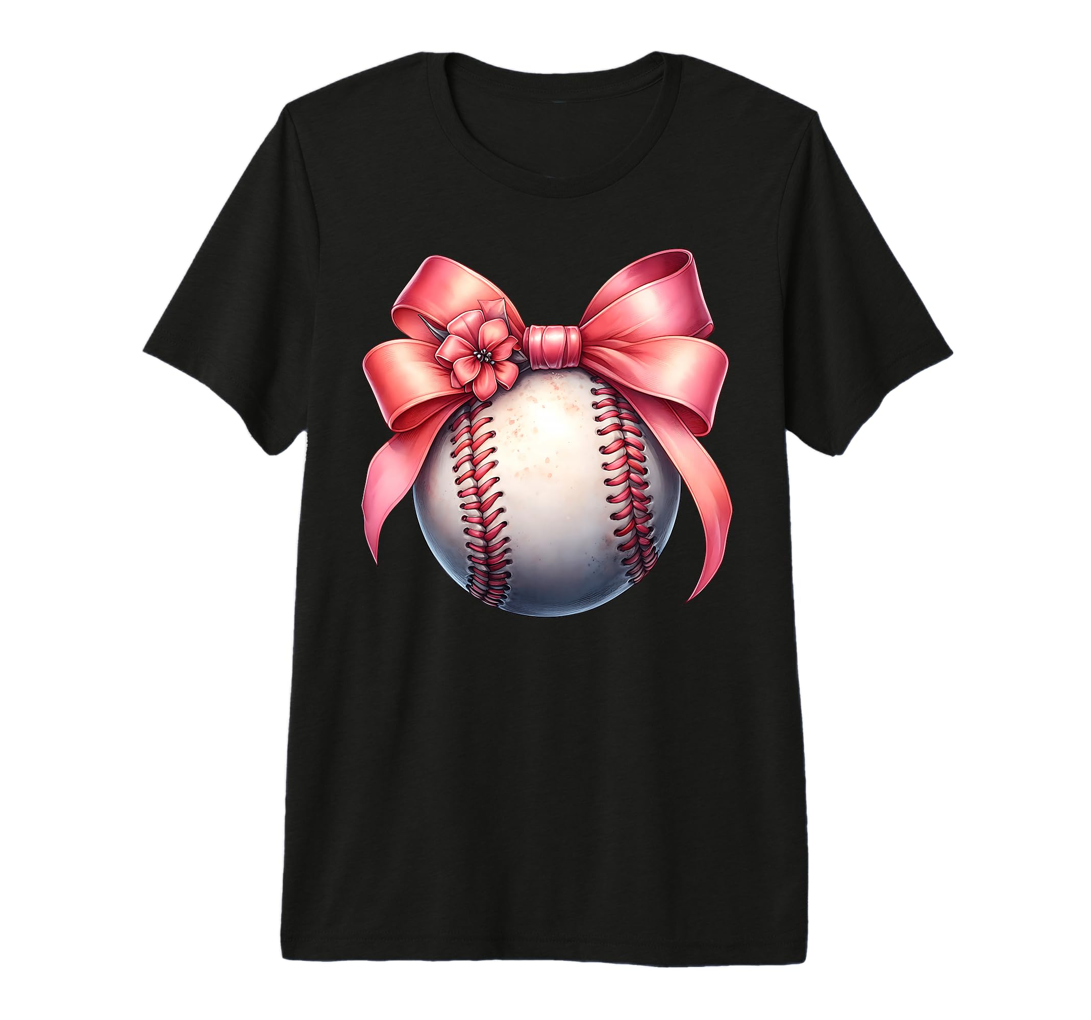 Coquette Bow Baseball Player Team T-Shirt - Aesthetic Graphic Men Women - T-Shirt, Sweatshirt, Hoodie