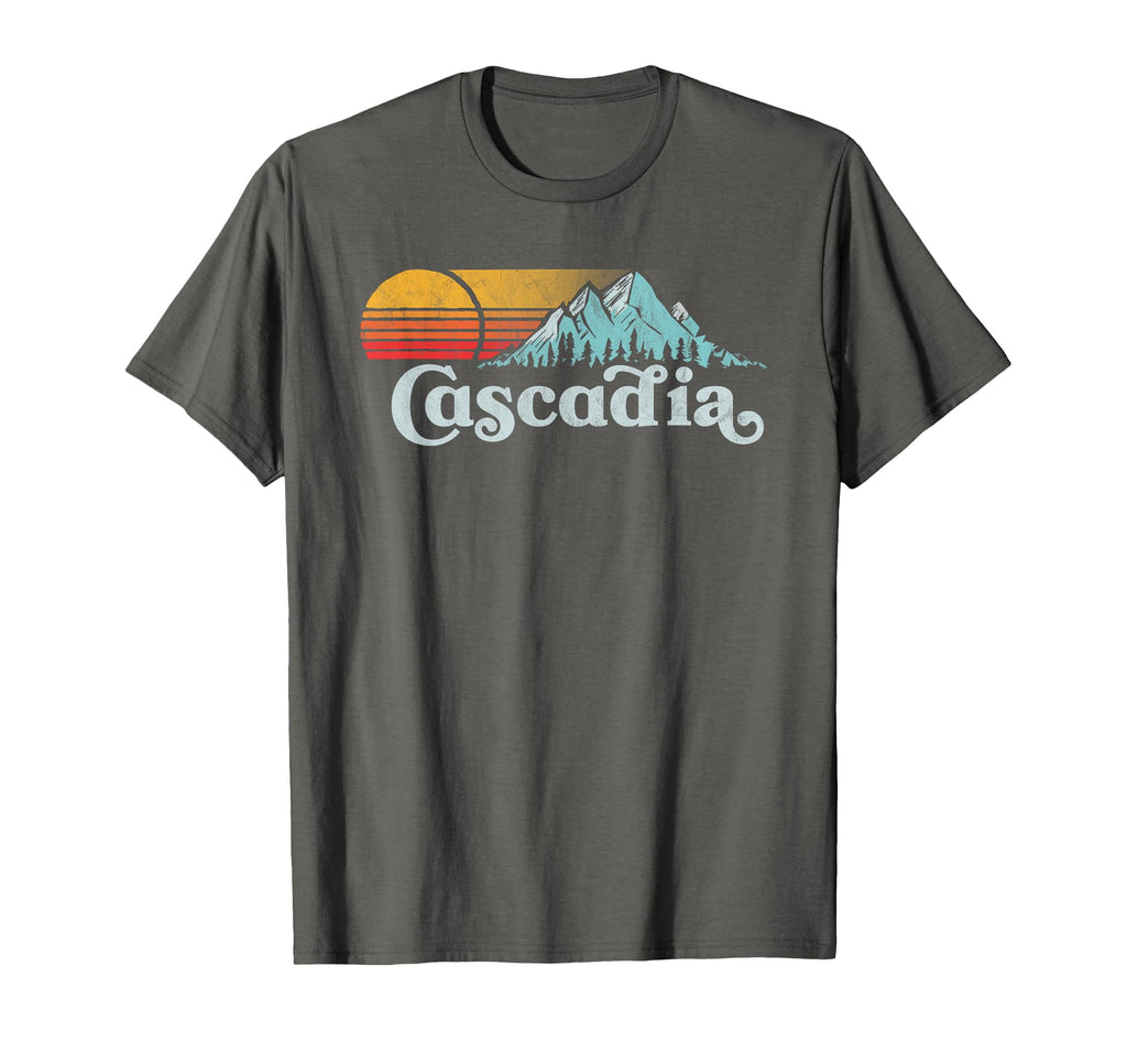 Mountain Life Outdoor Junkie Tees Cascadia T-Shirt - Trendy Graphic Unisex - T-Shirt, Sweatshirt, Hoodie