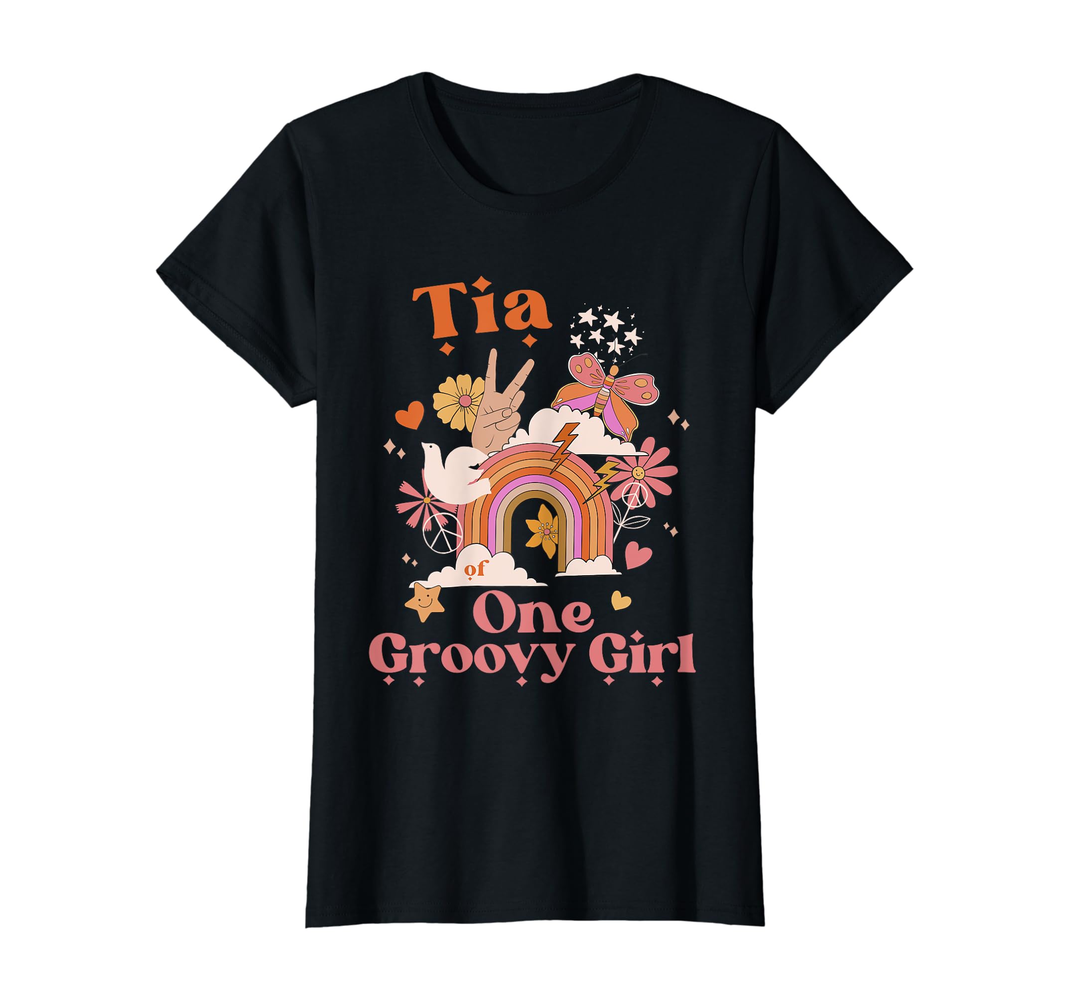 Tia One Groovy Boho Hippie Rainbow T-Shirt - Streetwear Style for Adults - T-Shirt, Sweatshirt, Hoodie