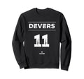 Rafael Devers 11 Mlbpa Boston Sweatshirt - Streetwear Style Men Women - T-Shirt, Sweatshirt, Hoodie