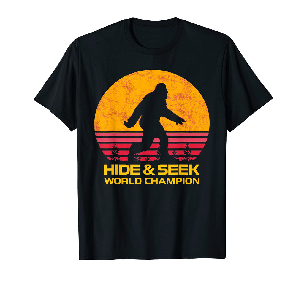 Hide And Seek Champion Bigfoot Sasquatch T-Shirt - Graphic Print Unisex - T-Shirt, Sweatshirt, Hoodie
