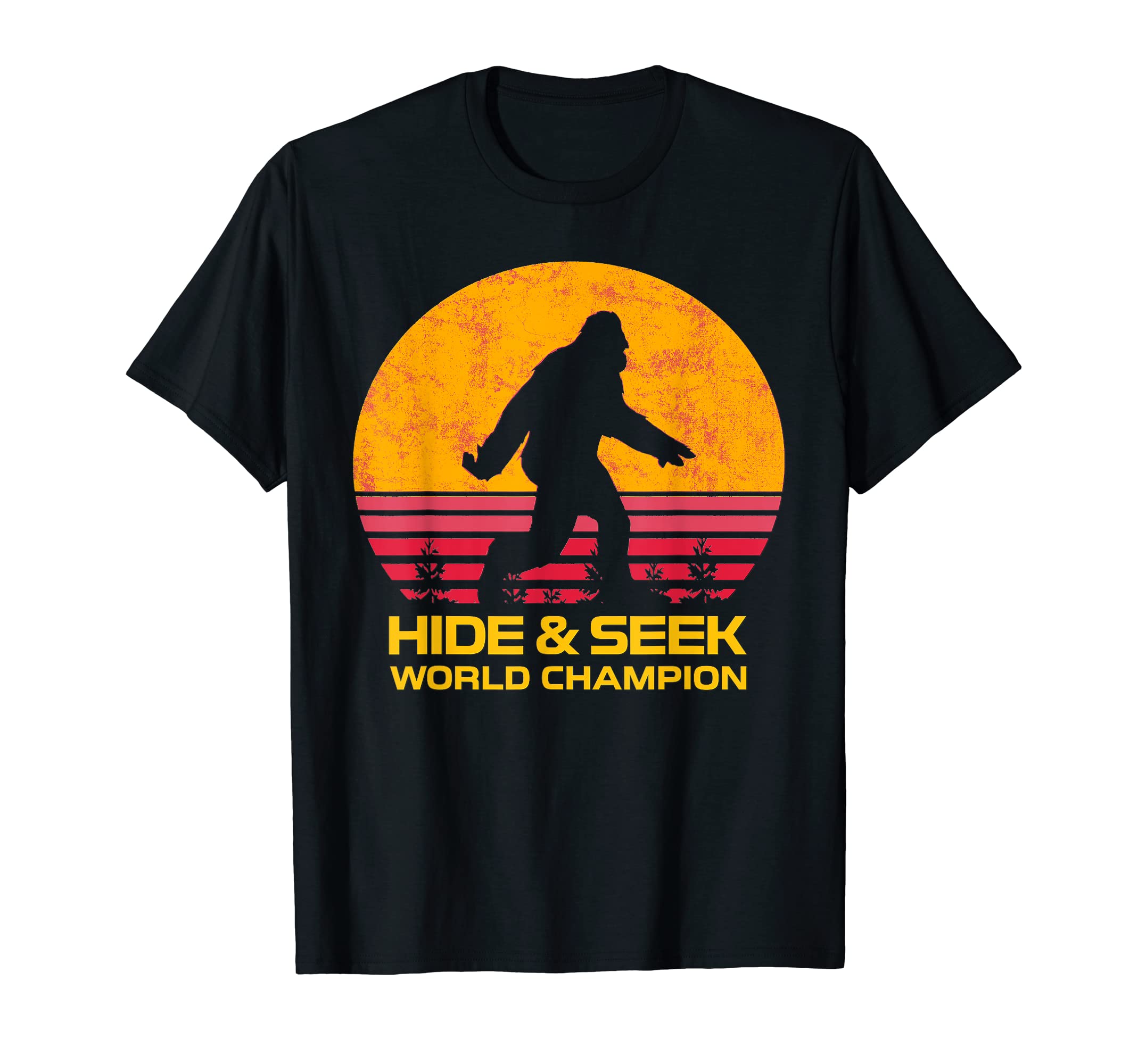 Hide And Seek Champion Bigfoot Sasquatch T-Shirt - Graphic Print Unisex - T-Shirt, Sweatshirt, Hoodie