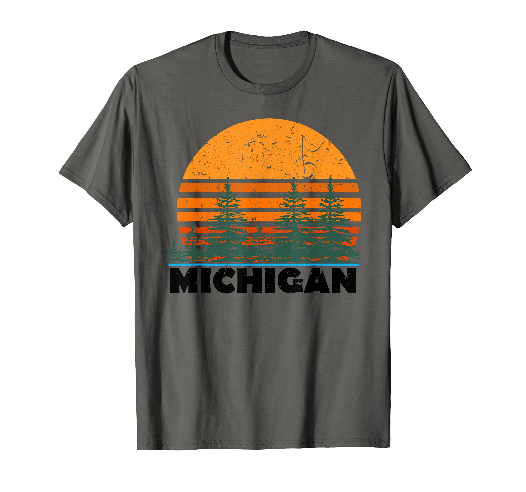 Michigan Sunset Mi State Gift T-Shirt - Casual Everyday Wear Men Women - T-Shirt, Sweatshirt, Hoodie