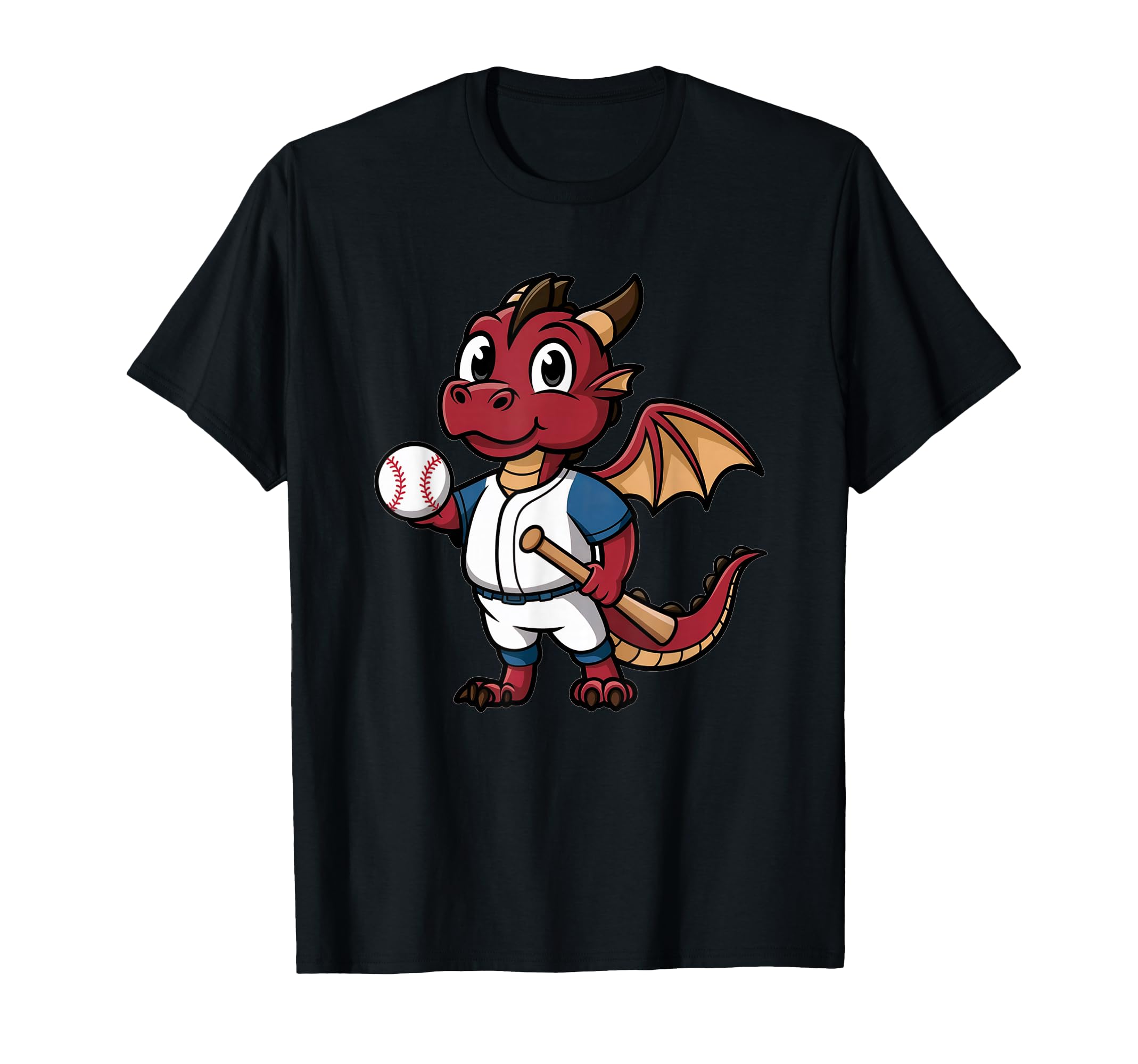 Dragon Baseball Player Fantasy T-Shirt - Fun Novelty Design for Adults - T-Shirt, Sweatshirt, Hoodie