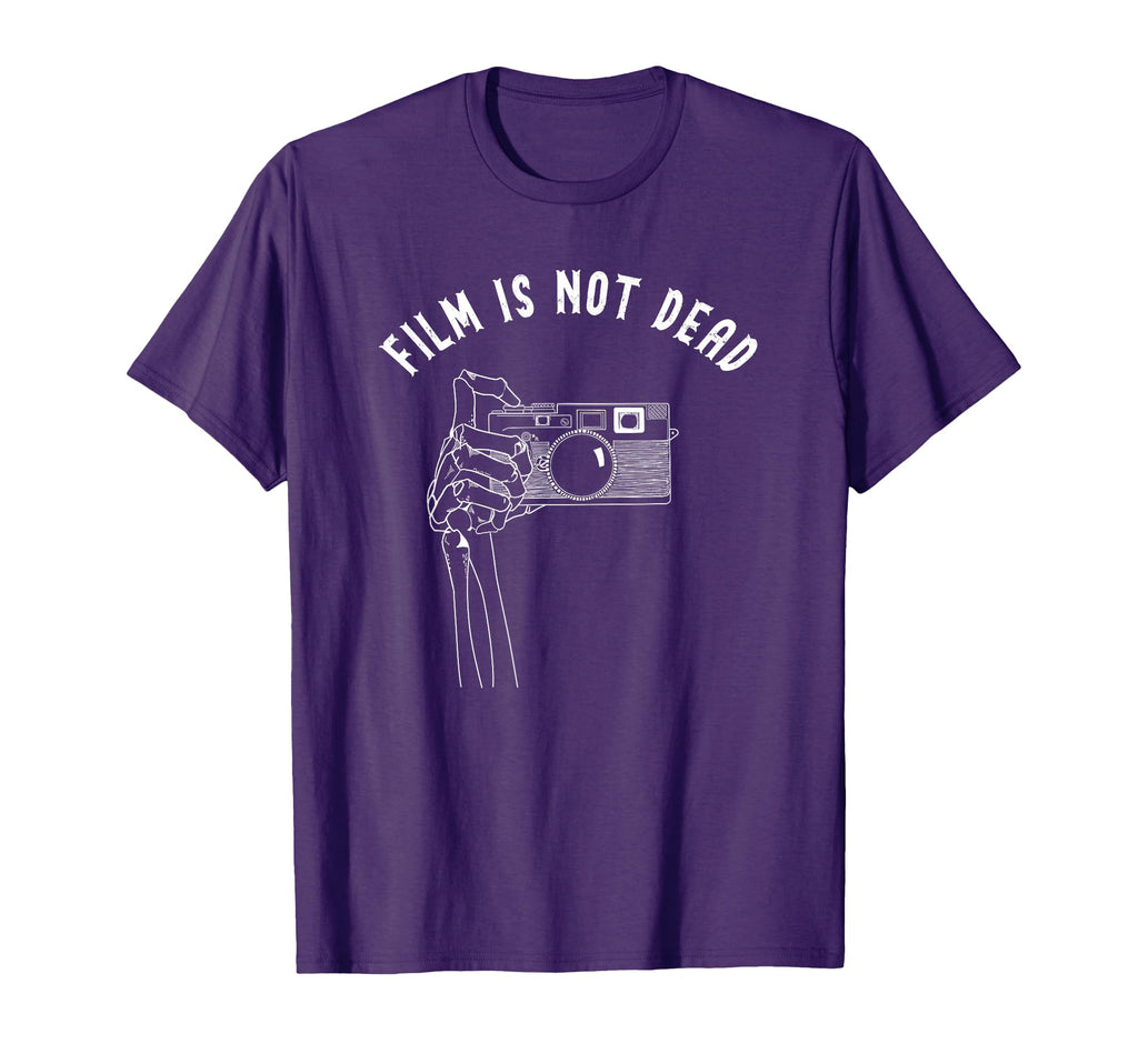 Film Is Not Dead Analog Camera T-Shirt - Minimalist Print Unisex - T-Shirt, Sweatshirt, Hoodie