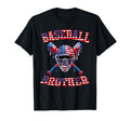 Baseball Brother Patriotic Drip Usa Flag T-Shirt - Unique Graphic Unisex - T-Shirt, Sweatshirt, Hoodie