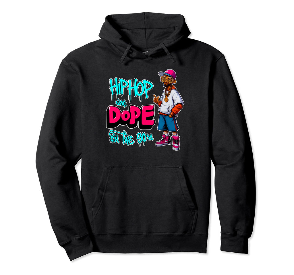 Hip Hop Was Dope 90S Hip Hop Graffiti Cartoon Hoodie - Graphic Print Unisex - T-Shirt, Sweatshirt, Hoodie
