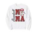Baseball Mama Womens Baseball Mom Game Sweatshirt - Unique Graphic Unisex - T-Shirt, Sweatshirt, Hoodie