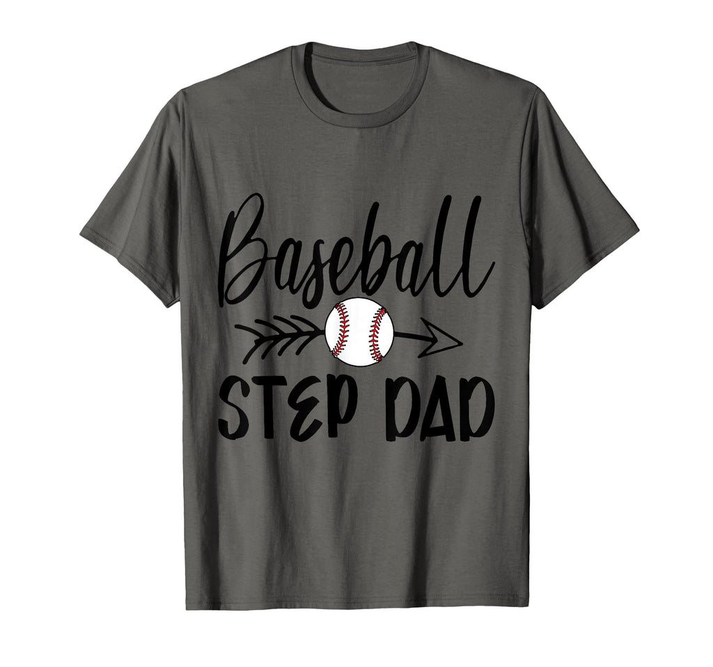 Baseball Step Dad Arrow Fathers T-Shirt - Minimalist Print Men Women - T-Shirt, Sweatshirt, Hoodie