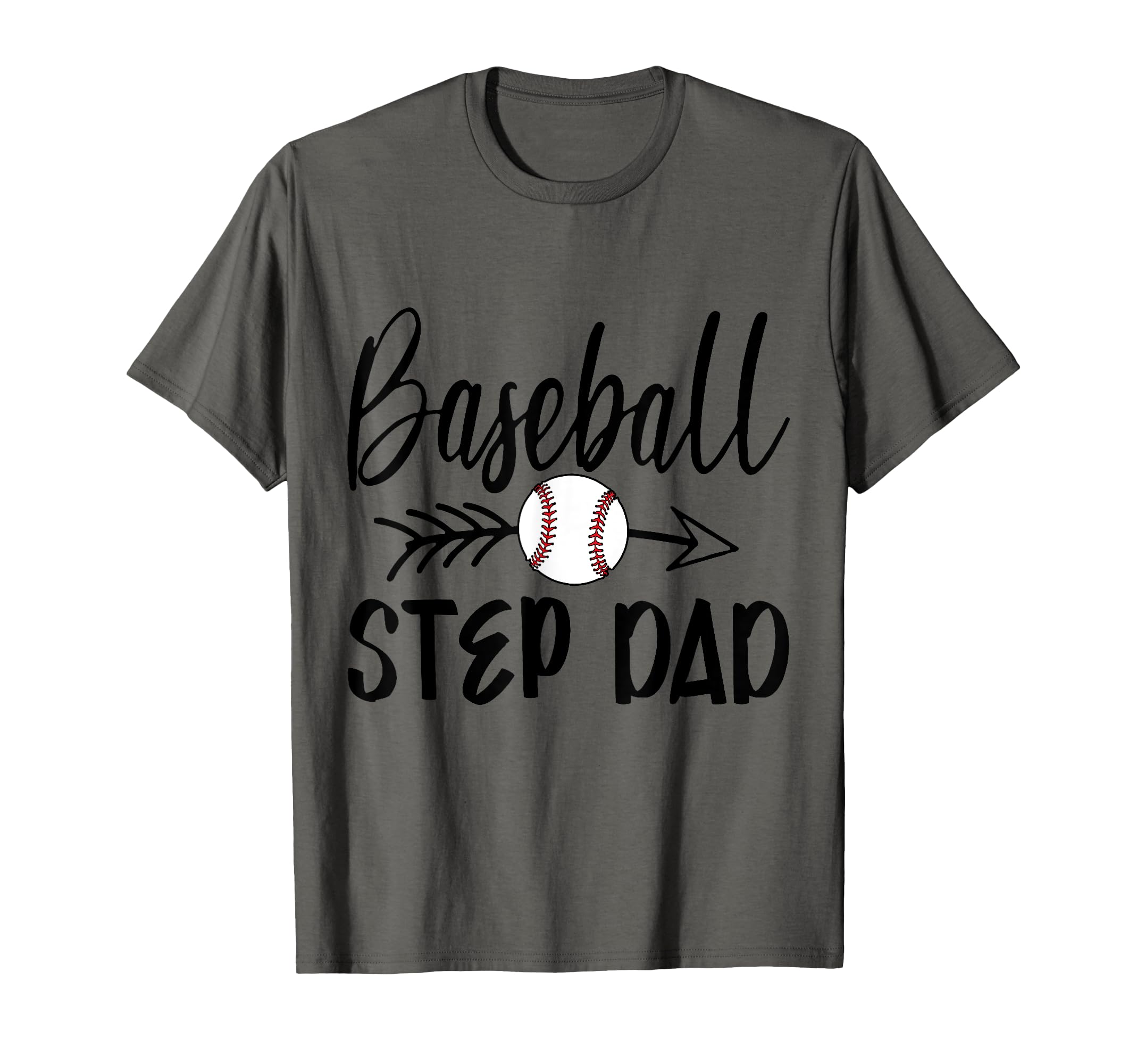 Baseball Step Dad Arrow Fathers T-Shirt - Minimalist Print Men Women - T-Shirt, Sweatshirt, Hoodie