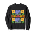 Groovy Botanical Abstract Floral Sweatshirt - Unique Graphic for Adults - T-Shirt, Sweatshirt, Hoodie