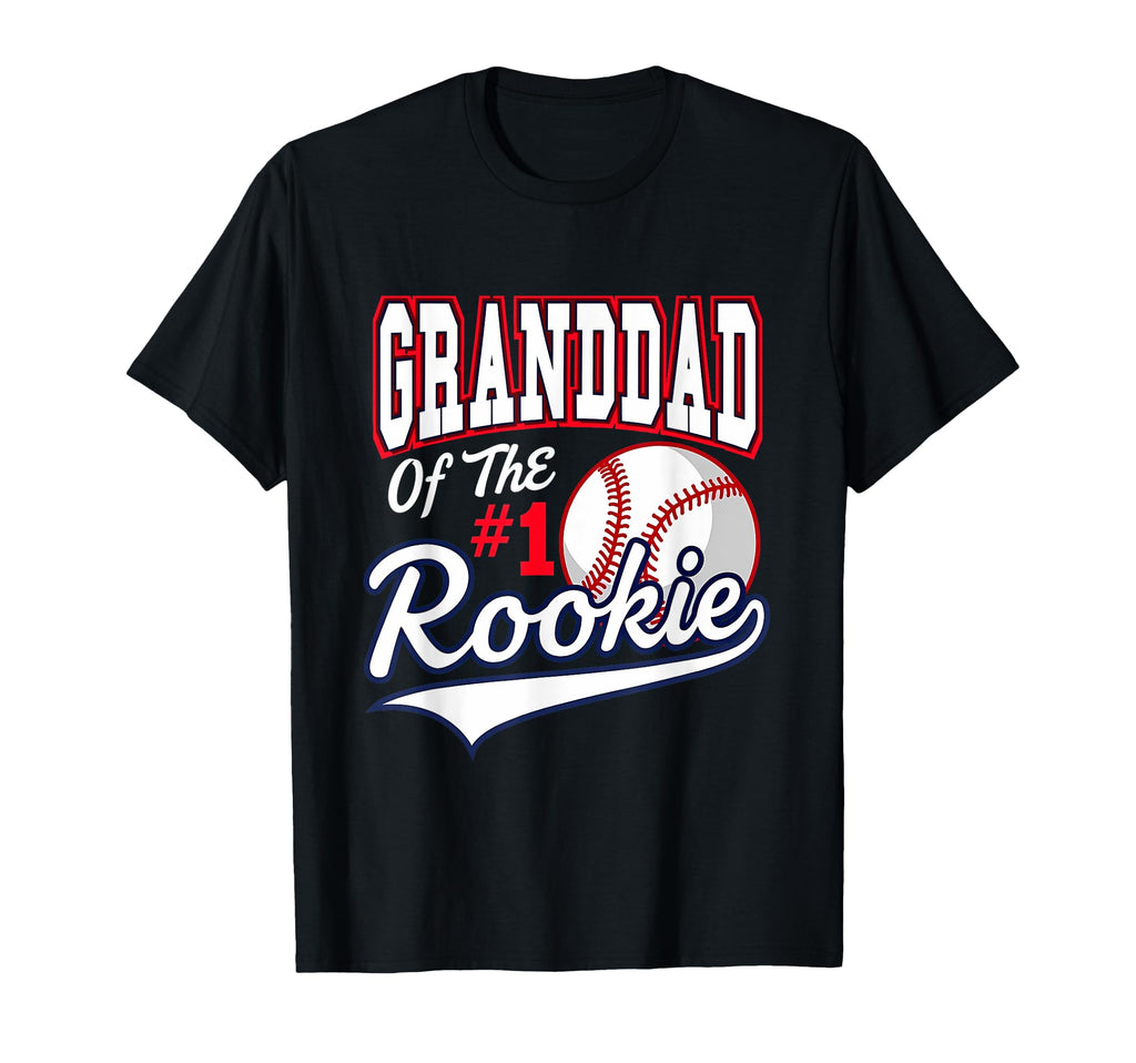 Grandpa Granddad Number 1 Rookie T-Shirt - Minimalist Print Men Women - T-Shirt, Sweatshirt, Hoodie
