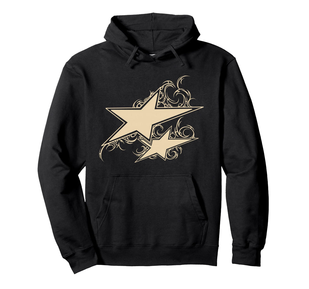 Y2K 90S Double Star Tattoo Styl Hoodie - Novelty Apparel Unisex - T-Shirt, Sweatshirt, Hoodie