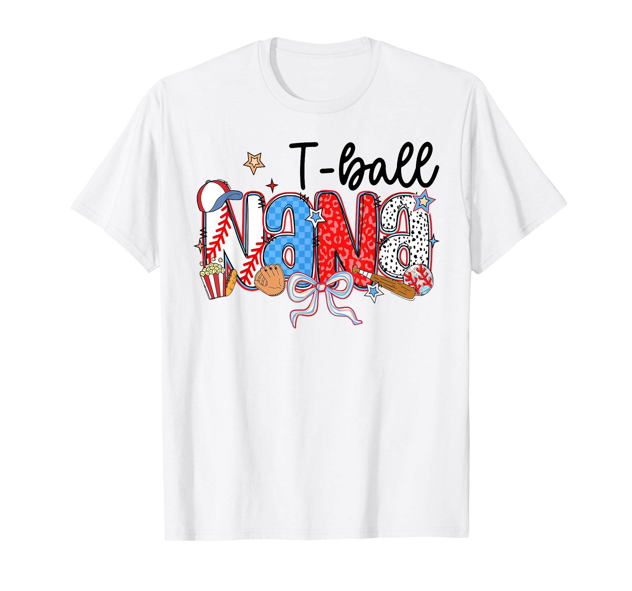 T Ball Nana Coquette Bow Ball Matching T-Shirt - Graphic Print Unisex - T-Shirt, Sweatshirt, Hoodie