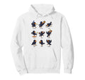 Funny Crow Cartoon Raven Softball Team Hoodie - Unique Graphic for Adults - T-Shirt, Sweatshirt, Hoodie
