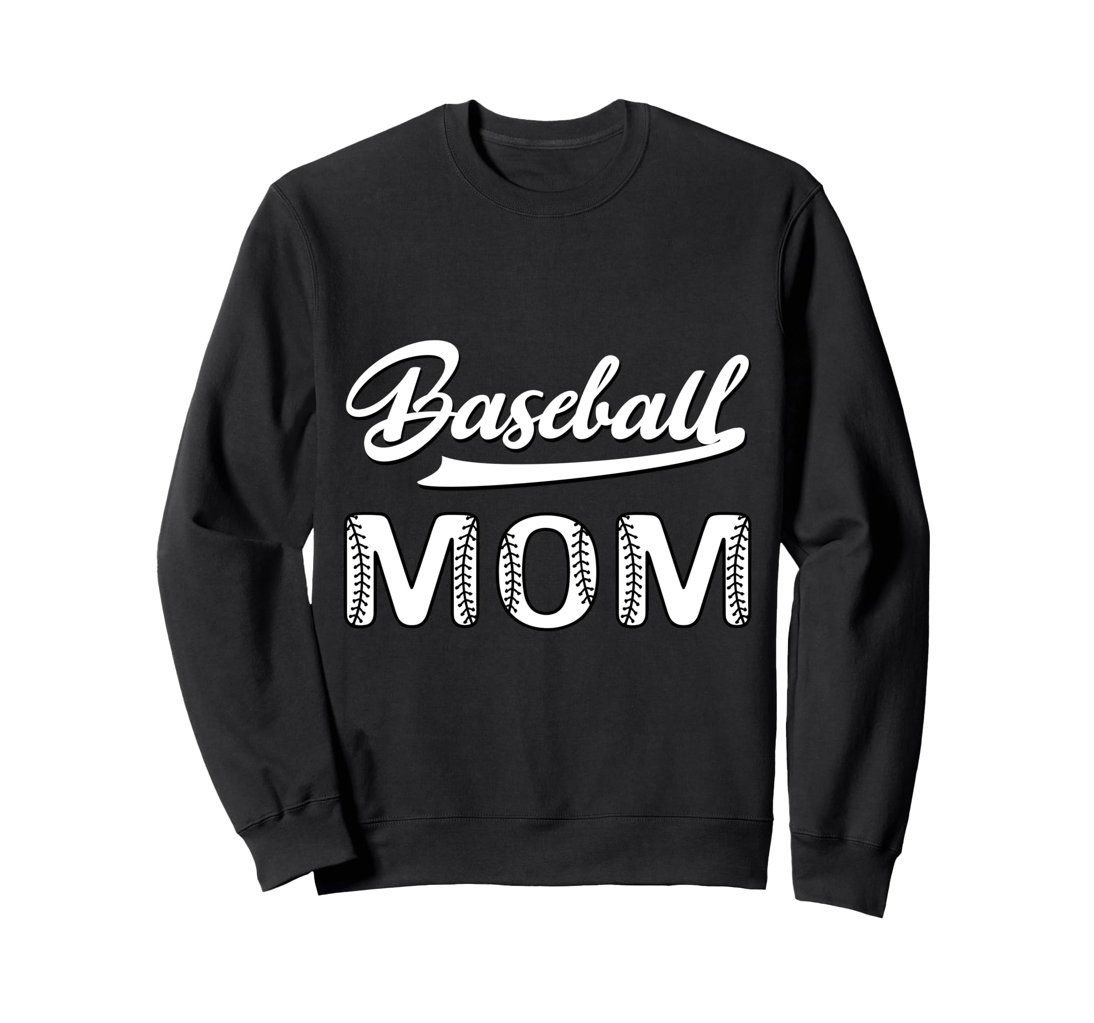 Baseball Mom Sweatshirt - Fun Novelty Design for Adults - T-Shirt, Sweatshirt, Hoodie