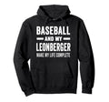 Baseball And My Leonberger Mama Dog Hoodie - Fun Novelty Design Unisex - T-Shirt, Sweatshirt, Hoodie