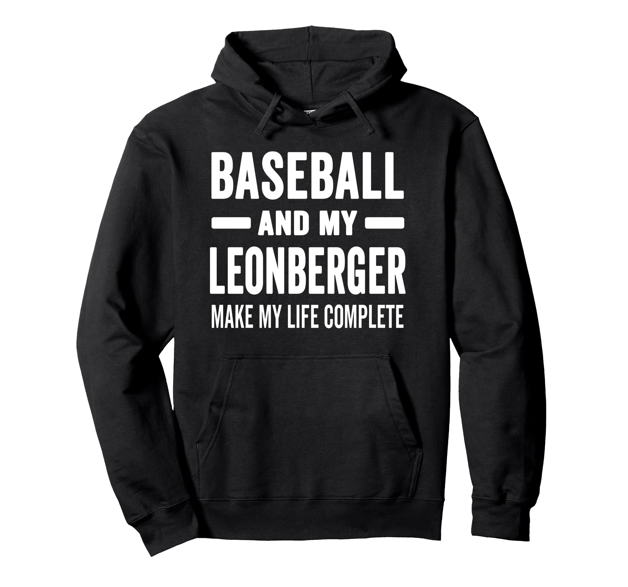 Baseball And My Leonberger Mama Dog Hoodie - Fun Novelty Design Unisex - T-Shirt, Sweatshirt, Hoodie