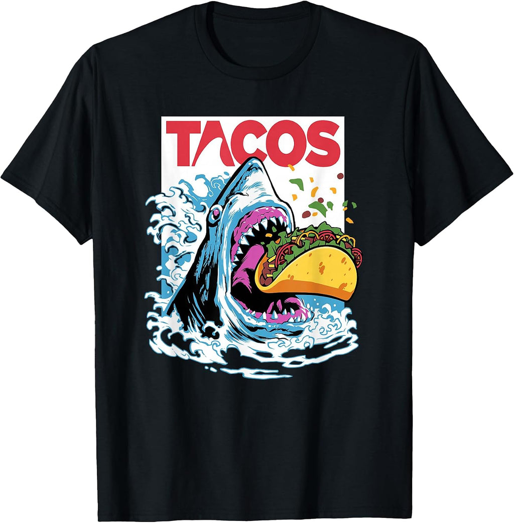 Cinco De Mayo Tacos Shark Gifts Taco Tuesday Gift - Adult & Kids T-Shirts, Sweatshirts & Hoodies apparel design preview 1