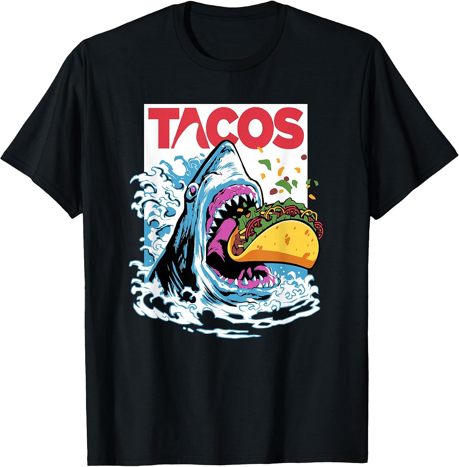 Cinco De Mayo Tacos Shark Gifts Taco Tuesday Gift - Adult & Kids T-Shirts, Sweatshirts & Hoodies apparel design preview 1