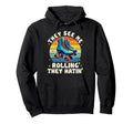 Roller Skating They See Me Rollin Hoodie - Minimalist Print for Adults - T-Shirt, Sweatshirt, Hoodie