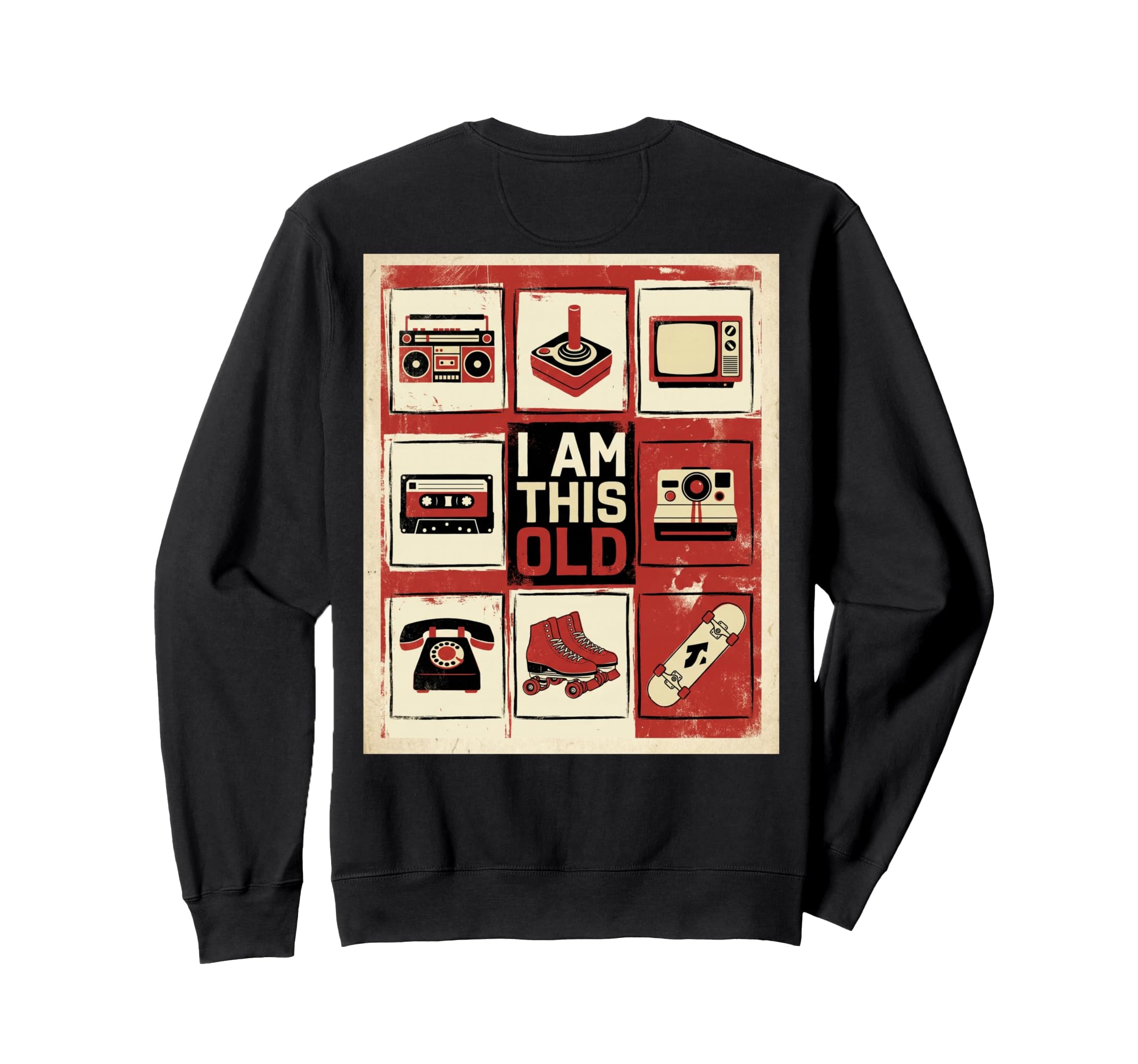 Nostalgia 80S Gifts Japanese Art Sweatshirt - Graphic Print for Adults - T-Shirt, Sweatshirt, Hoodie