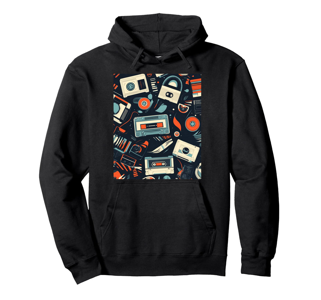 Cassette Tape Music Hoodie - Aesthetic Graphic Unisex - T-Shirt, Sweatshirt, Hoodie