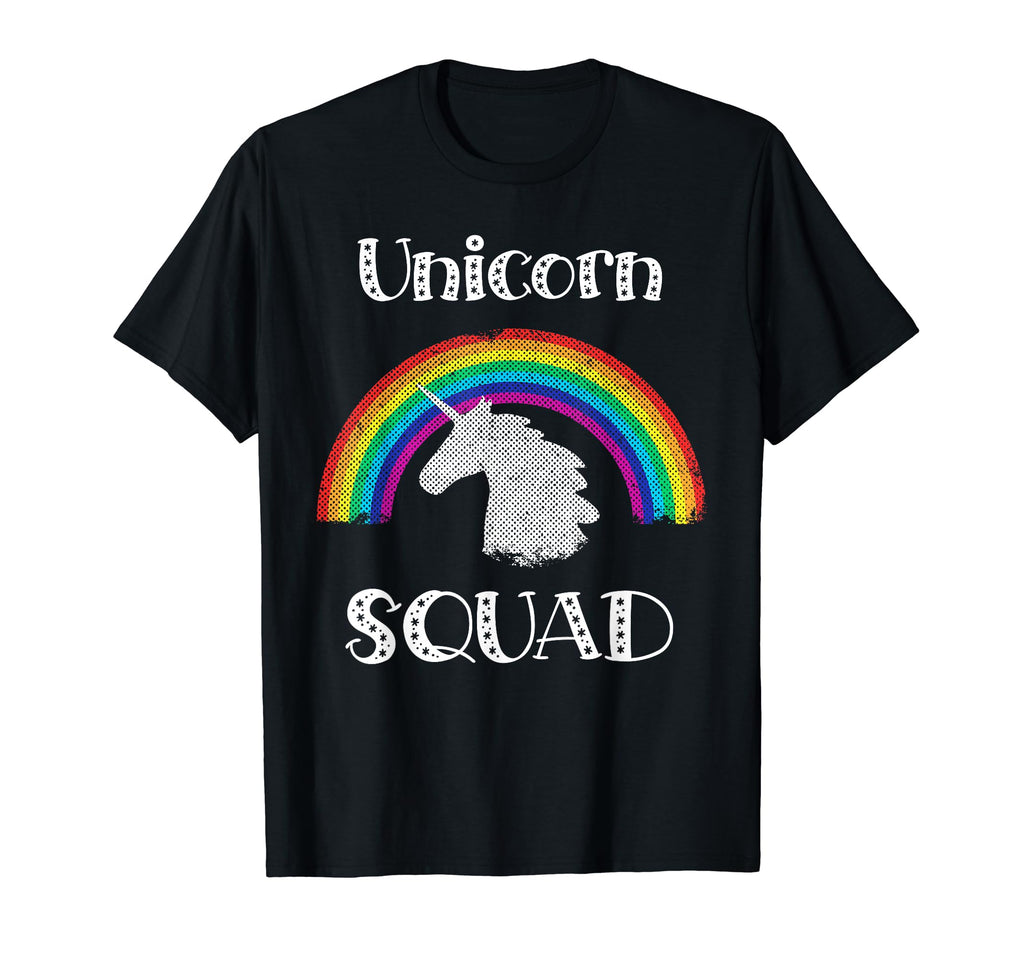 Unicorn Squad Rainbow T-Shirt - Fun Novelty Design for Adults - T-Shirt, Sweatshirt, Hoodie